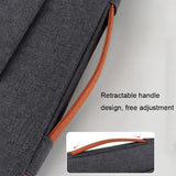 Waterproof Portable Laptop Case - 14.1-15.4 Inches - Mysterious Black - Rear View