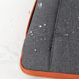 Waterproof Portable Laptop Case - 14.1-15.4 Inches - Mysterious Black - Close-Up Angle