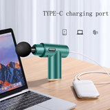 Portable Electric Muscle Massager - Mini Size - Dark Green - Close-Up Angle