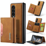For Samsung Galaxy Z Fold4 5G Multi-Card Phone Case - Fits Dg.Ming M2 Series - Coffee - Extra Image