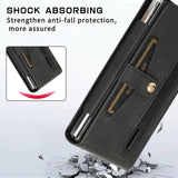 For Samsung Galaxy Z Fold4 5G Leather Folding Phone Case - Purple - Extra Image