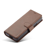 For Samsung Galaxy Z Fold4 5G Calf Leather Phone Case - Red - Close-Up Angle