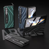 For Samsung Galaxy Z Fold4 5G Galactic Pattern Phone Case - Integrated Protection - Green - Extra Image
