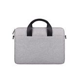 14.1-15.4 Inch Portable Laptop Bag with Single-shoulder Strap - Gray With Shoulder Strap