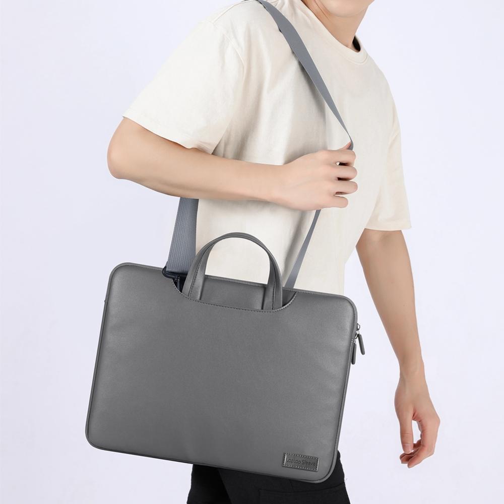 15 Inch Waterproof Laptop Bag with Power Pack and Inner Pouch - Black
