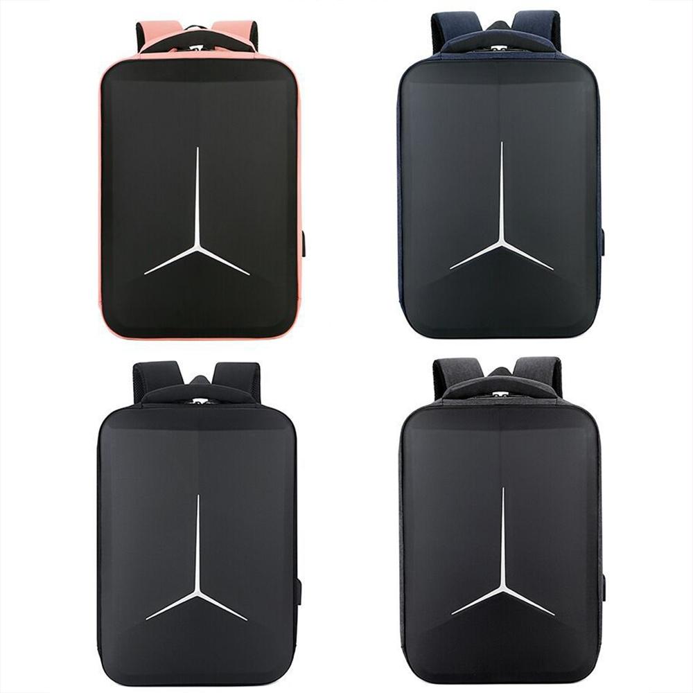 Waterproof Business Laptop Backpack With Usb Port - Multifunctional - Dark Gray - 17 Inch