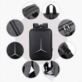 Waterproof Business Laptop Backpack With Usb Port - Multifunctional - Dark Gray - 17 Inch - Extra Image
