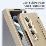 For Samsung Galaxy Z Fold4 5G Full Coverage Hinge Phone Case - Green