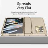For Samsung Galaxy Z Fold4 5G Full Coverage Hinge Phone Case - Green - Rear View