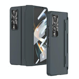For Samsung Galaxy Z Fold4 5G Full Coverage Hinge Phone Case - Green - Low Angle