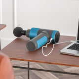 Extreme Edition Rechargeable Muscle Massage Gun - Gray - Close-Up Angle