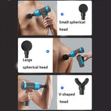 Extreme Edition Rechargeable Muscle Massage Gun - Gray - Low Angle