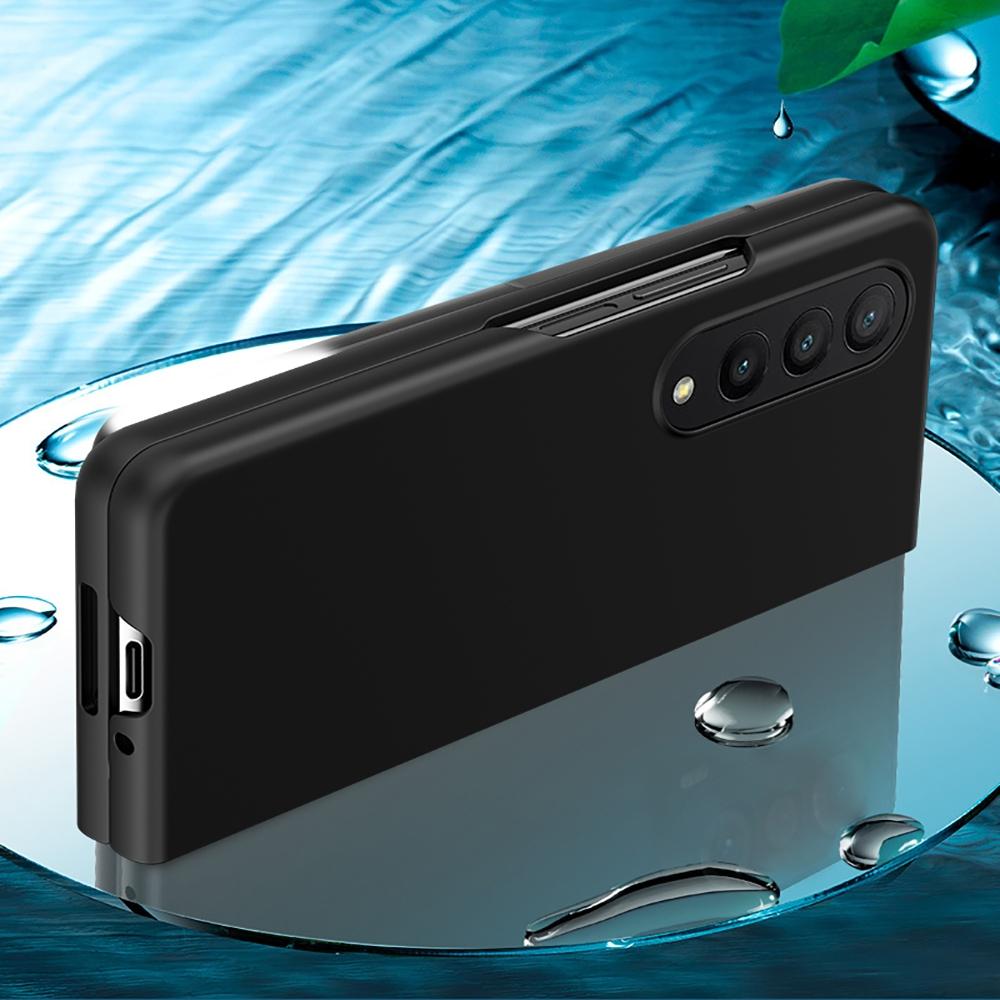 For Samsung Galaxy z Fold4 5G Smooth Skin Phone Case with Big Hole Fuel Injection - Green