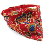 Cotton Pet Bib Cat Headband Dog Saliva Towel - Size S - Red - Extra Image