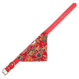 Cotton Pet Bib Cat Headband Dog Saliva Towel - Size S - Red - Extra Image