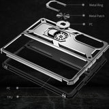 For Samsung Galaxy z Fold4 5G Tpu & Pc Shockproof Phone Case - Rose Gold - Low Angle