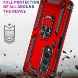 For Samsung Galaxy z Fold4 5G Tpu & Pc Shockproof Phone Case - Rose Gold