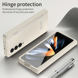 For Samsung Galaxy Z Fold4 5G Premium Hinged Folding Case - White - Extra Image