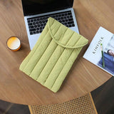 Lightweight Cotton Embroidery Inner Bag for Protection - Gray White - 12.9-13.3 Inch - 45-Degree Angle