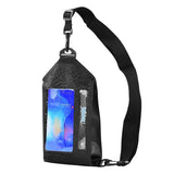 Waterproof Crossbody Phone Bag Tteoobl Touch Screen Chest Bag Paste Model - Pink