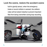 1080p Hd Car Recorder with Wifi for Parking Monitoring - With Button + Parking Monitoring Line - Rear View