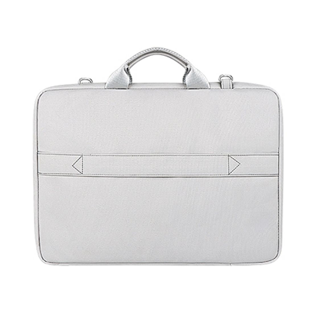 Thickened Polyester Laptop Bag - Fits 14.1-15.4 Inch Devices - Silver Gray
