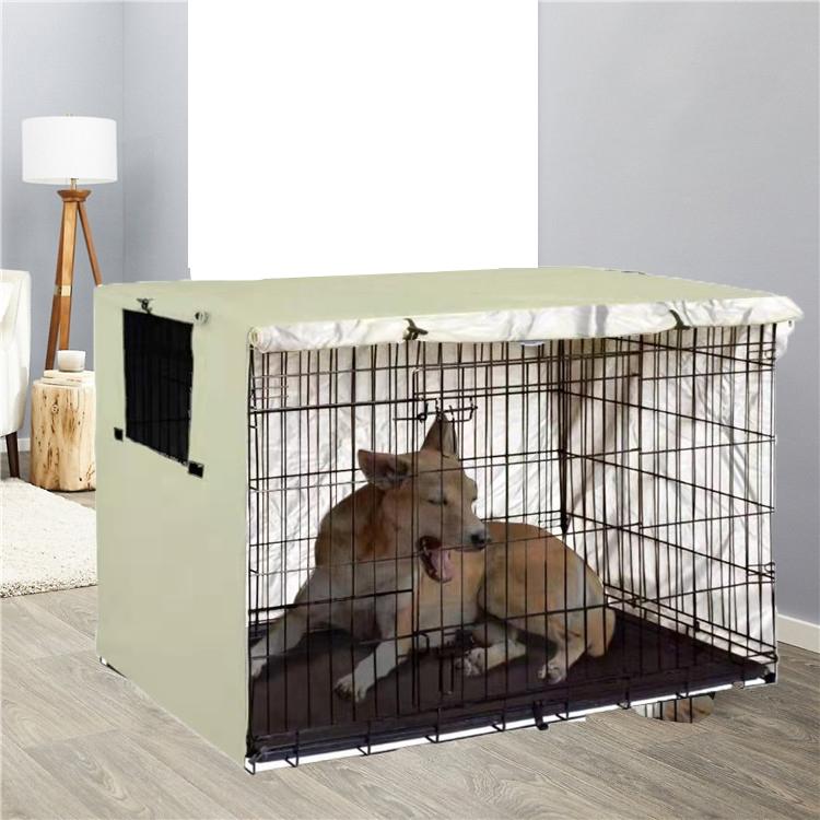 Outdoor Pet Cage Cover - Waterproof & Dustproof - 79x50.8x53cm - Beige