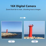 Mini Children Photography Camera - 2.4-inch Hd 16x Zoom - Green+32G - Low Angle