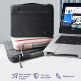 14 Inch Waterproof Laptop Handbag In Bg-01 Design - Grey - 16 Inch - Side View
