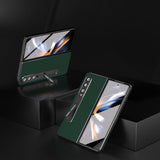 For Samsung Galaxy Z Fold4 5G Phone Case With Holder - Silky Soft Edge - Green - Extra Image