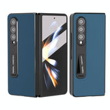 For Samsung Galaxy Z Fold4 5G Phone Case With Holder - Silky Soft Edge - Green - Extra Image