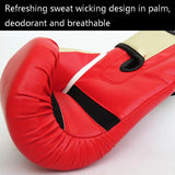 Adult Boxing Training Gloves For Sanda Fighting - Letter Pattern - Blue - 45-Degree Angle