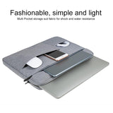 Waterproof Laptop Handbag For 15.4-16 Inch Laptops - Oxford Cloth - Grey - Close-Up Angle