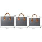 Lightweight Oxford Cloth Laptop Bag with Pu Handle - Portable - Black - 15.6 Inch