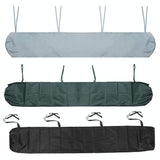 Waterproof Retractable Canopy for Outdoor Patio - 3m Size - Grey - Side View
