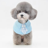 Pet Shawl Scarf Saliva Towel Dog Clothes Accessories - Size L - Pink - Rear View