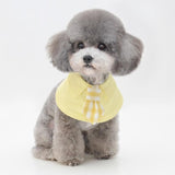 Pet Shawl Scarf Saliva Towel Dog Clothes Accessories - Size L - Pink - Extra Image