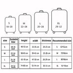 Xl Travel Luggage Cover - Dustproof Scratch-proof Elastic Sleeve - Fits 29-32 Inch Suitcases - English Map