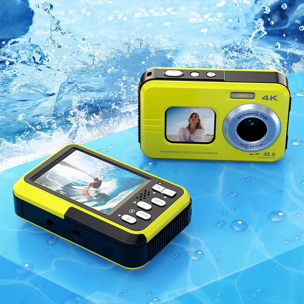 Waterproof 48mp Dual Screen Outdoor Camera - Wdc901 - Blue