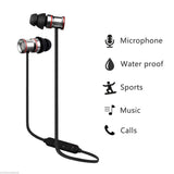 Waterproof Magnetic Sport Earbuds with Mic - Wireless Bluetooth V4.1 - Ip7G9654C - Side View
