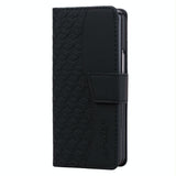 For Samsung Galaxy Z Fold4 5G Leather Phone Case With Diamond Buckle And Lanyard - Wine Red - Extra Image