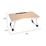 Adjustable Folding Laptop Desk - Non-slip W-shaped Legs Square Pattern Portable Cloud Design - Hcb5115C - Low Angle