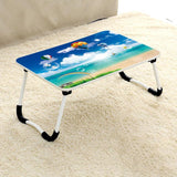 Adjustable Folding Laptop Desk - Non-slip W-shaped Legs Square Pattern Portable Cloud Design - Hcb5115C - Extra Image