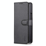 For Samsung Galaxy Z Fold4 5G Leather Phone Case - Smooth Calf Texture - Blue - Extra Image