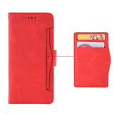 For Samsung Galaxy Z Fold4 5G Leather Phone Case With Card Slots And Calf Texture - Red - Extra Image