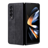 For Samsung Galaxy z Fold4 5G Embossed 3d Skin Texture Phone Case - Sleek Design - Sapphire Blue