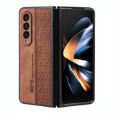 For Samsung Galaxy z Fold4 5G Embossed 3d Skin Texture Phone Case - Sleek Design - Sapphire Blue - Extra Image