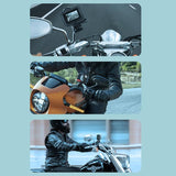 Universal Alloy Handlebar Phone Mount for Sport Cameras - Cyan - Extra Image