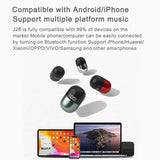 Wireless Bluetooth Earphones with Led Display and Hifi Sound for Sports - Green - Extra Image