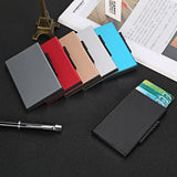 Aluminum Rfid Blocking Credit Card Holder - Golden - Low Angle